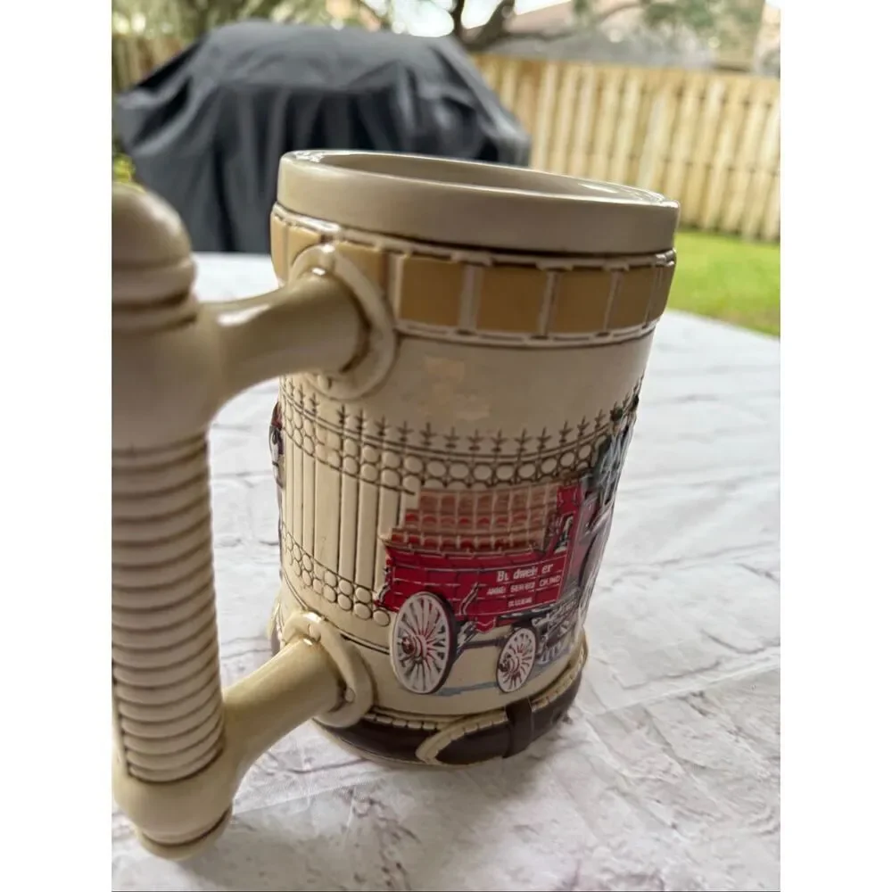 Budweiser Clydesdale Hitch Series Stein Collectible Beer Cup Stables Horses 1996